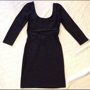 Black Spandex Bodycon Mini Dress